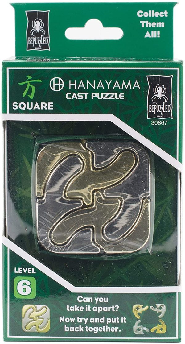 Hanayama Cast Metal Brain Teaser Puzzle (Level 6) Puzzles For Kids and Adults Ages 12 and Up