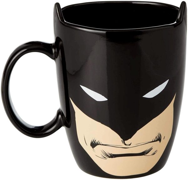 Mud DC Comics Batman Sculpted Coffee Mug, 16 oz, Black