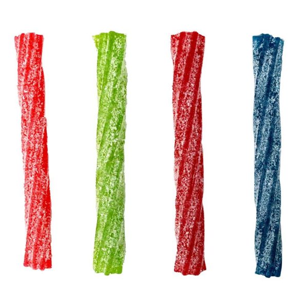 Sour Punch Sour Punch Twists, 3" Individually Wrapped Chewy Candy, 4 Fruity Flavors, 2.59 LB Jar, 210 Count