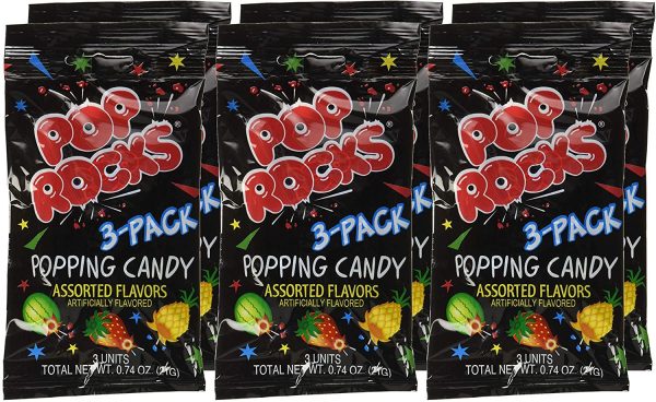 Pop Rocks Variety Pack! 18 Packets Total (6 of Each - Watermelon, Strawberry, Tropical Punch)