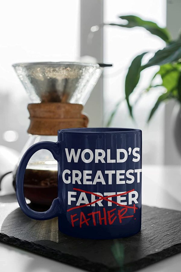 World's Greatest Farter Funny Coffee Mug. Best Farter Ever Coffee Cup Son Daughter Kids Christmas Presents Fun Birthday Gag Gift