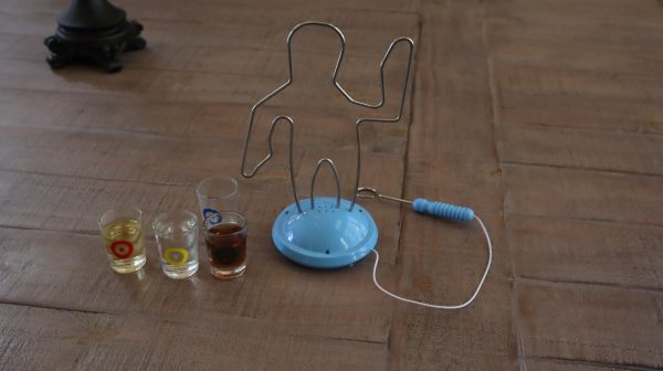 Buzz Man Wire Drinking Game- Drinking Games for Adults Party - Shot Glass Set