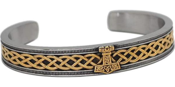 Nordic Viking Mjolnir Stainless Steel Bracelet For Men Bangle Gift