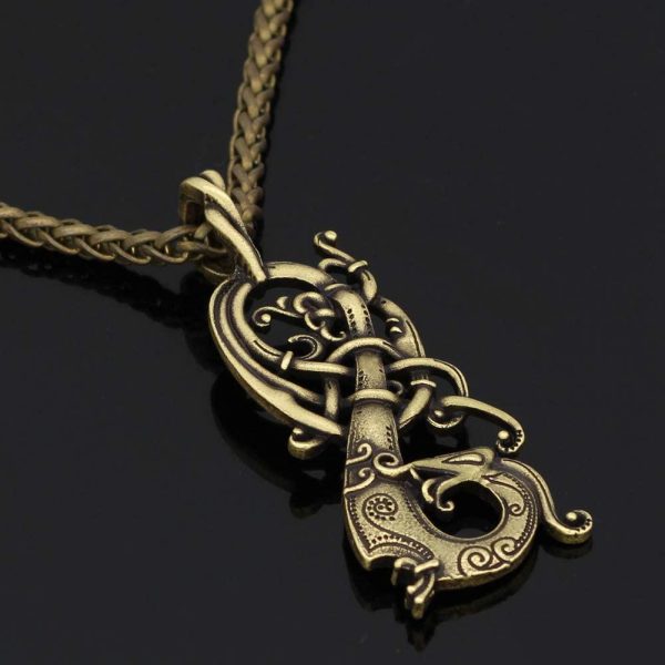 Viking Norse Charm Knot Pagan The Ringerike Dragon Scandinavian Necklace Norse Jewelry