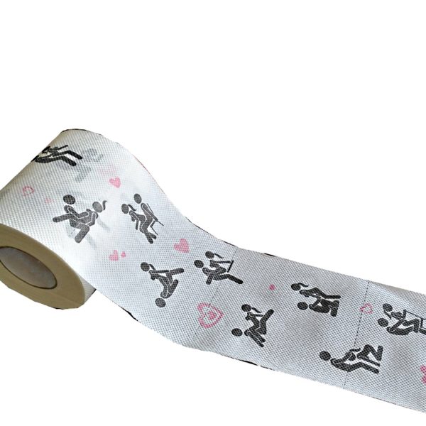 Love Positions Toilet Paper Roll - 3 Ply Joke Tissue Paper - Funny Prank Novelty Gag