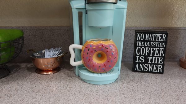 Donut with Sprinkles Coffee Mug, 14 OZ Ceramic Coffee Mug
