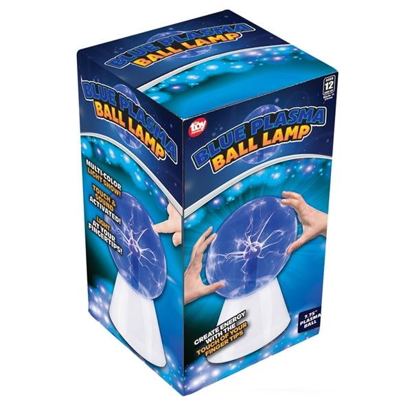 7.75" Blue Plasma Ball Lamp